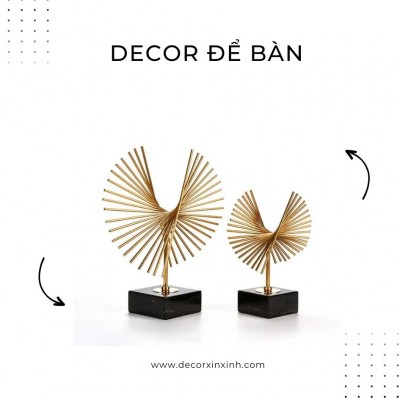 Đồ decor để bàn phong cách Châu Âu sang trọng hiện đại