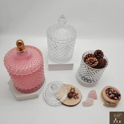 hộp trang trí nến thơm thủy tinh decor